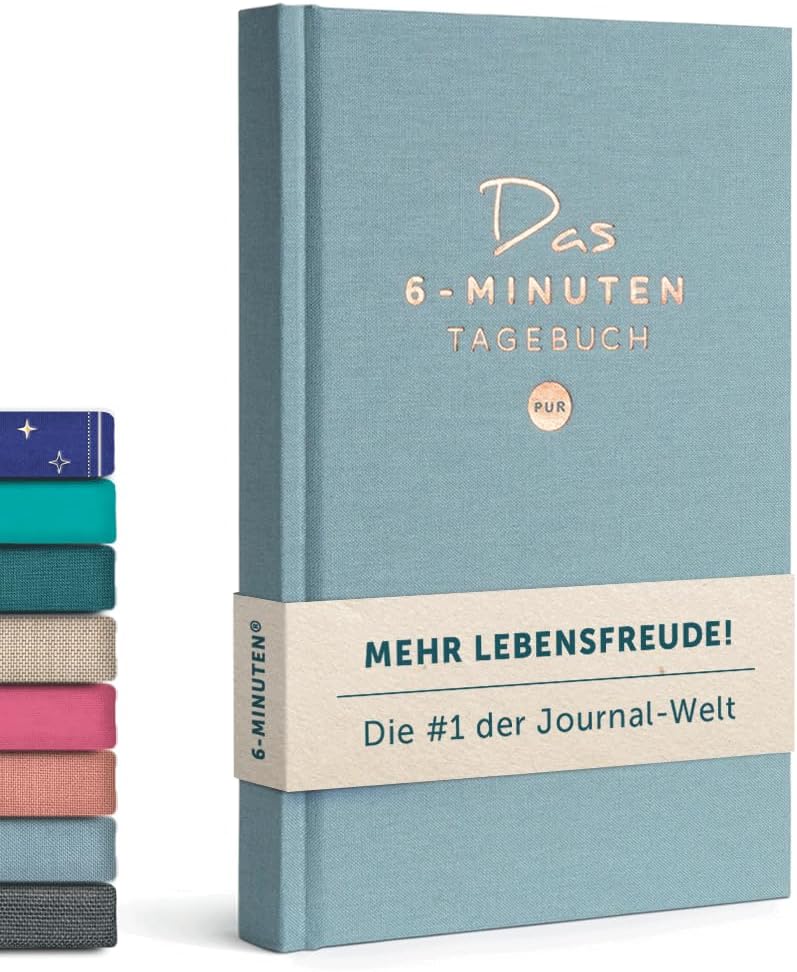 6-Minuten Tagebuch für Erwachsene 2025 - amazon.de*