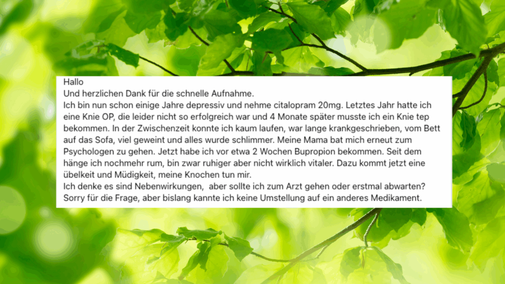 Umstellung auf Bupropion: Was du bei Nebenwirkungen und Unsicherheit tun kannst