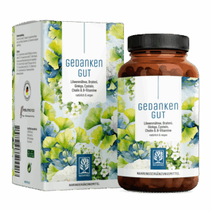Gedankengut Löwenmähne-Komplex mit Brahmi, Ginkgo, Cholin & B-Vitamine - von Naturtreu*